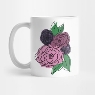 Purple and Violet Flowers Mug